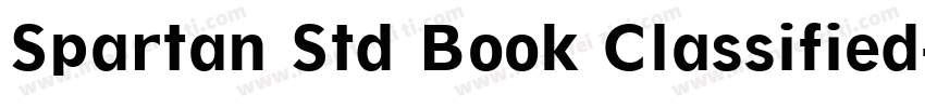 Spartan Std Book Classified字体转换